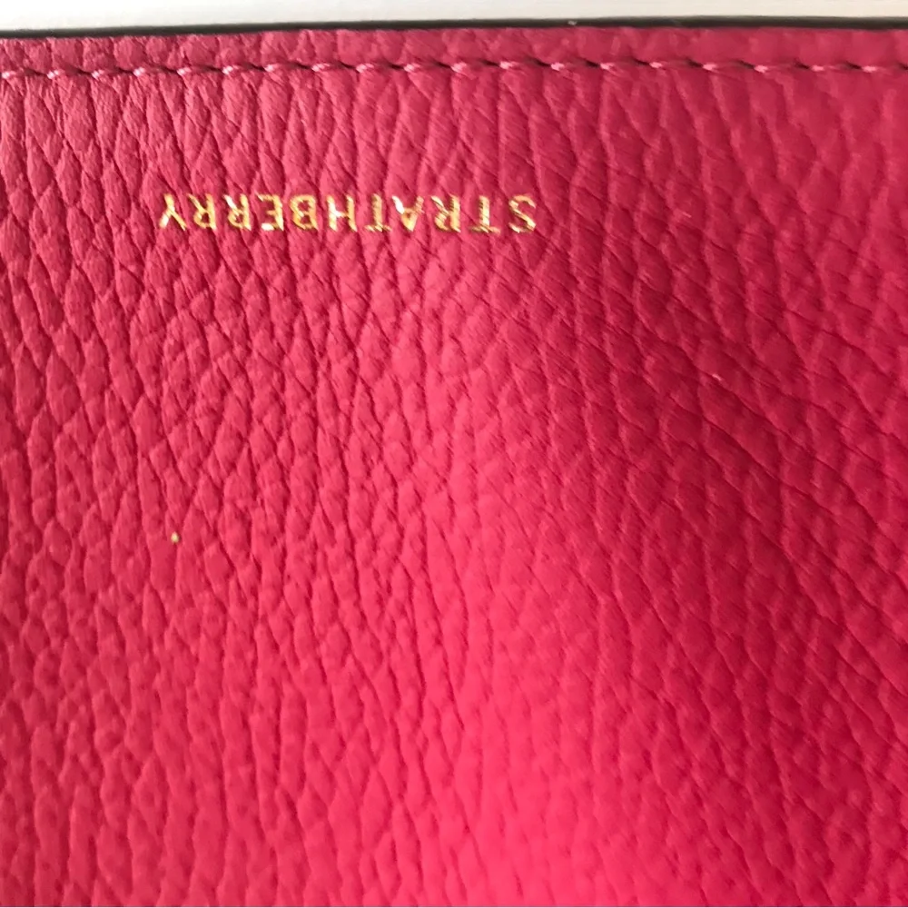 Strathberry Fuchsia and Black Crossbody Bag - Picture 7 of 8